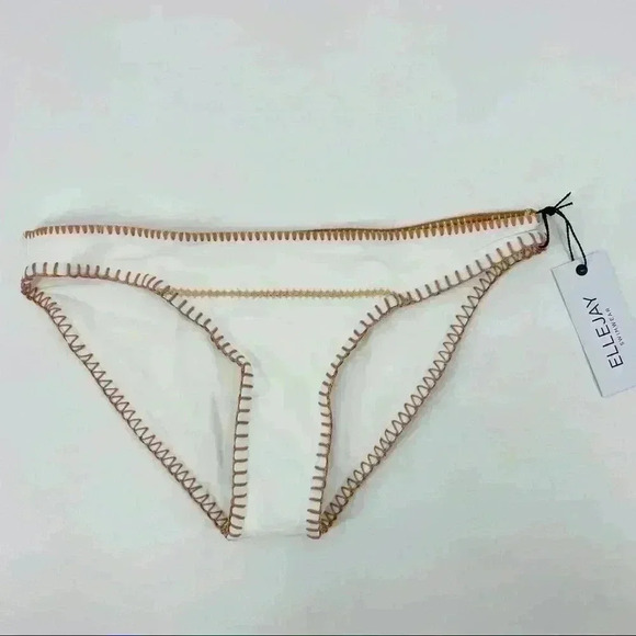 ELLEJAY x Revolve Women's Daniela Blanket Stitch Swim Bottom Size M NEW - Picture 9 of 10